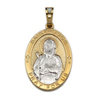 Pendants - Two Color Plated. Saint Jude Pray for Us - San Judas. *Premium Q*