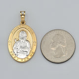 Pendants - Two Color Plated. Saint Jude Pray for Us - San Judas. *Premium Q*