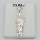 Pendants - 925 Sterling Silver. Saint Jude Statue. San Judas.