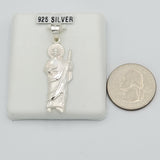 Pendants - 925 Sterling Silver. Saint Jude Statue. San Judas.