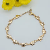 Bracelets - 18K Gold Plated. Elephant Chain. *Premium Q*