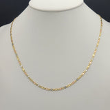 Chains - Tri Color Gold Plated. Mariner Star Link - 3mm - 24in *Premium Q*