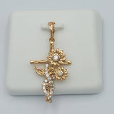 Necklace - 18K Gold Plated. Sunflower - Infinity - Cross - Pendant. (Optional Pendant Only) *Premium Q*