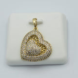 Necklace - 14K Gold Plated. Heart Pendant. (Optional Pendant Only) *Premium Q*