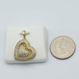 Necklace - 14K Gold Plated. Heart Pendant. (Optional Pendant Only) *Premium Q*