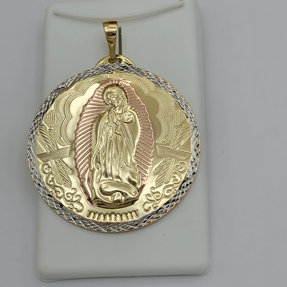 Pendants - Tri Color Gold Plated. Our Lady of Guadalupe. *Premium Q*