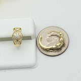 CLOSEOUT* Earrings - 14K Gold Plated. Fashion Clear Crystals Huggies. *Premium Q*