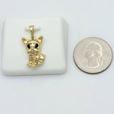 Necklace - 14K Gold Plated. French Bulldog - Pendant. (Optional Pendant Only) *Premium Q*