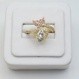 Rings - Tri Color Gold Plated. Our Lady of Guadalupe Open Butterfly Ring