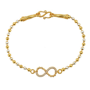 Bracelets - Two Color Gold Plated. Infinity Symbol. *Premium Q*