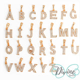 Pendants - 18K Gold Plated. Initial Letter Pendant. *Premium Q*